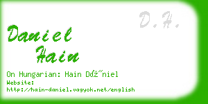 daniel hain business card